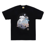 BAPE Moon Photo Ape Head Tee Black