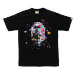 BAPE Us Ape Head Sta Tee Black