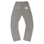 Corteiz C-Star Denim Jeans Grey