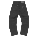 Corteiz C-Star Stitch-Down Jeans Triple Black