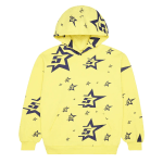 Sp5der Double Layer 5 Star Zip Hoodie Yellow