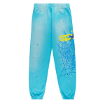Sp5der Heavy Web Sweatpant Cyan