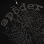 Sp5der OG Web V2 Phantom Zip Up Hoodie Black