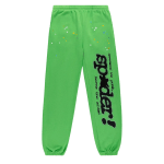 Sp5der Punk V2 Rhinestone Sweatpant Bright Green