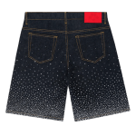 Sp5der Star Dust Denim Short Indigo