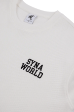 Syna World Long Sleeve Waffle Tee White