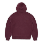 Corteiz 3M College Knit Zip Hoodie Wine