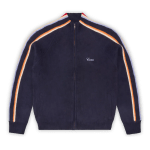 Corteiz Multi Stripe Knit Zip Up Navy