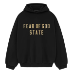 Fear of God Essentials Fleece Hoodie (FW24) Black Gold