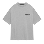 Fear of God Essentials Jersey Crewneck Tee (FW24) Light Heather Grey
