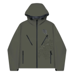 Mertra Monogram Shell Waterproof Jacket Green