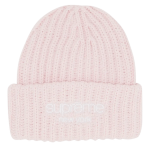 Supreme Classic Logo Chunky Ribbed Beanie (FW24) Light Pink