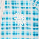 Mertra Asymmetrical Plaid Softshell Blue