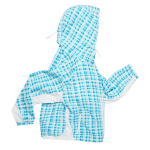 Mertra Asymmetrical Plaid Softshell Blue