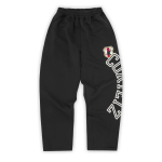 Corteiz Arch Shield Open Hem Sweatpant Black