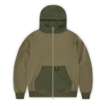 Corteiz Guerillaz Ripstop Zip Hoodie Olive