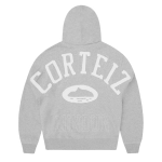 Corteiz Lundun Stitch Zip Hoodie Heather Grey