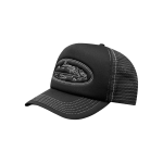 Corteiz Island Outline Trucker Hat Black