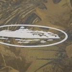 Corteiz Island Puff Print Open Hem Sweatpant Forest Camo