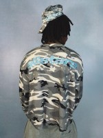Broken Planet Star Camo Waffle Long Sleeve Gray Star Camo