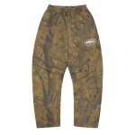 Corteiz Island Puff Print Open Hem Sweatpant Forest Camo