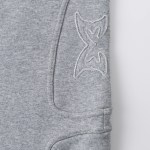 Mertra Split Panel Tracksuit Shorts Grey