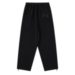 Mertra Split Panel Joggers Black