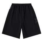 Mertra Split Panel Tracksuit Shorts Black