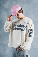 Broken Planet Allstars Mesh Long Sleeve Vanilla White