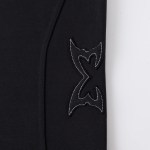 Mertra Split Panel Tracksuit Shorts Black