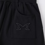 Mertra Split Panel Tracksuit Shorts Black