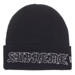 Supreme New Era Old English Beanie Black (FW25)