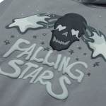 Broken Planet Falling Stars Hoodie Dark Grey